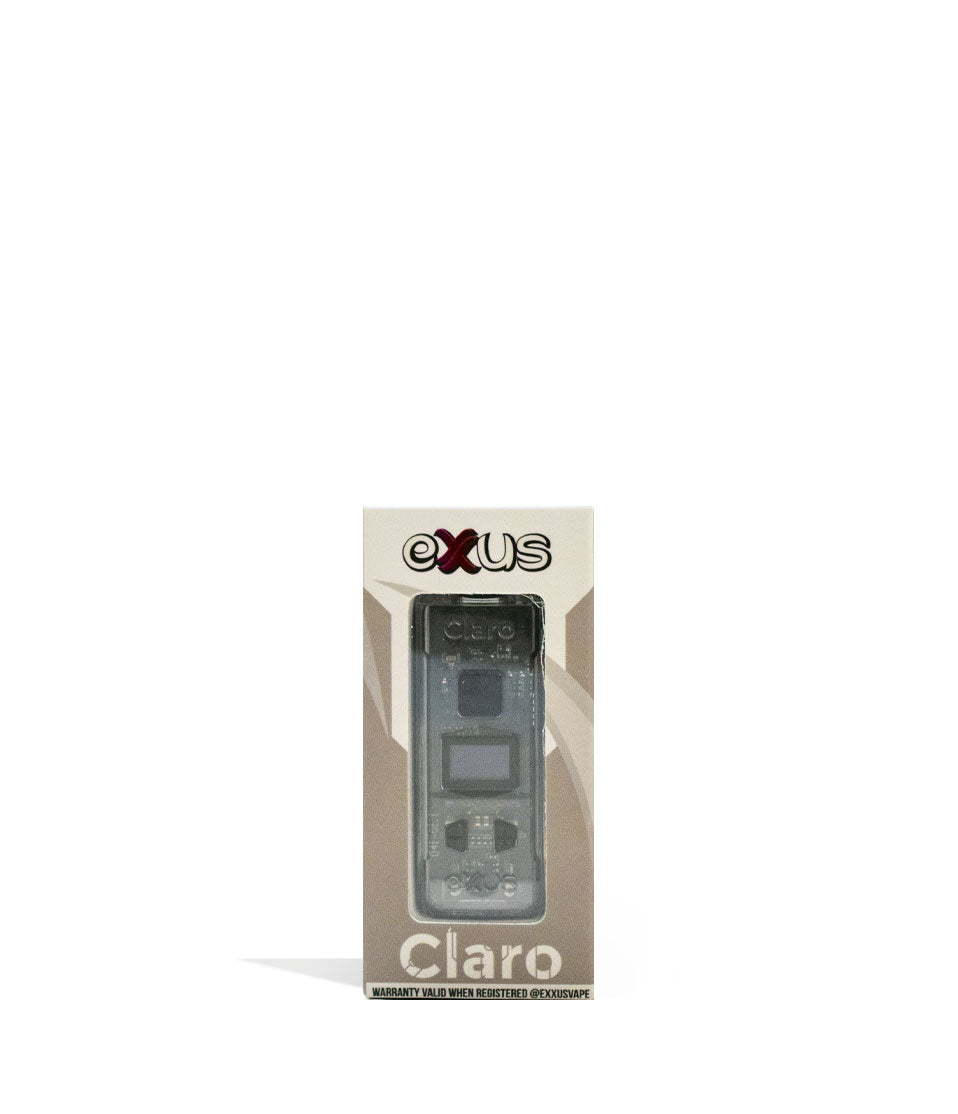 Exxus Vape Claro Cartridge Vaporizer clear packaging on white background