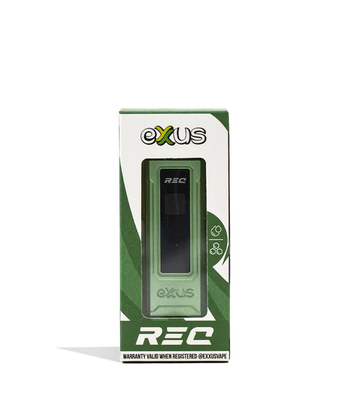 Crypto Exxus Vape REC Cartridge Vaporizer packaging on White Background