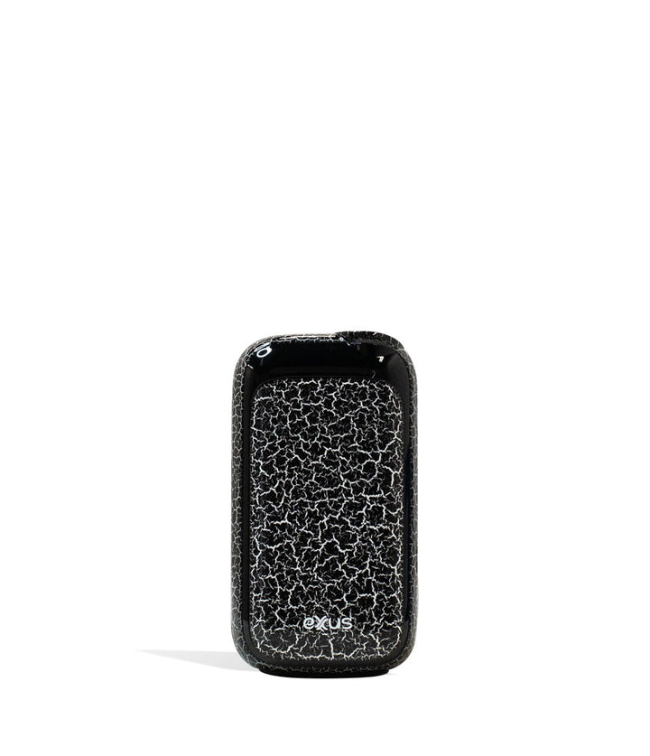 Black White Crackle Exxus Vape Rizo Cartridge Vaporizer Front View on White Background