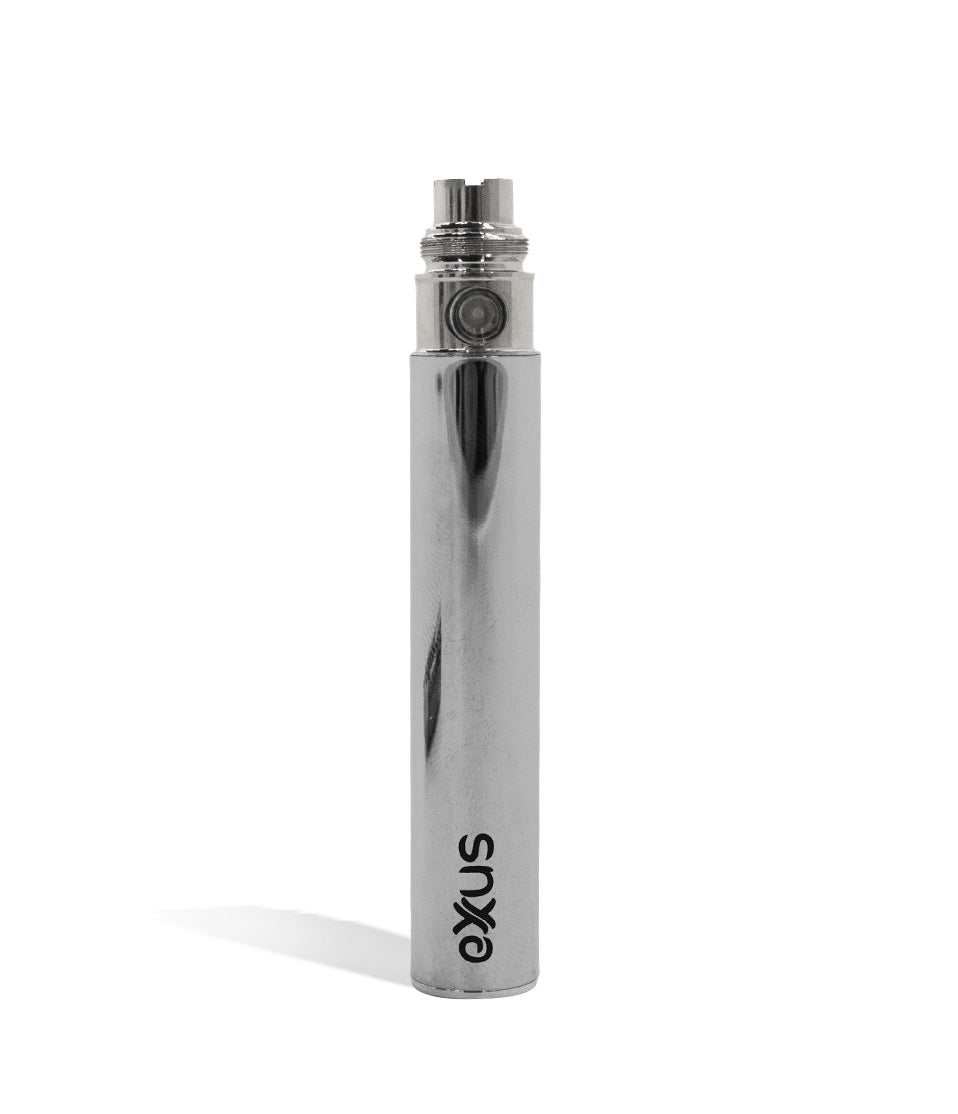 Silver Exxus Vape 900 Cartridge Vaporizer Front View on White Background