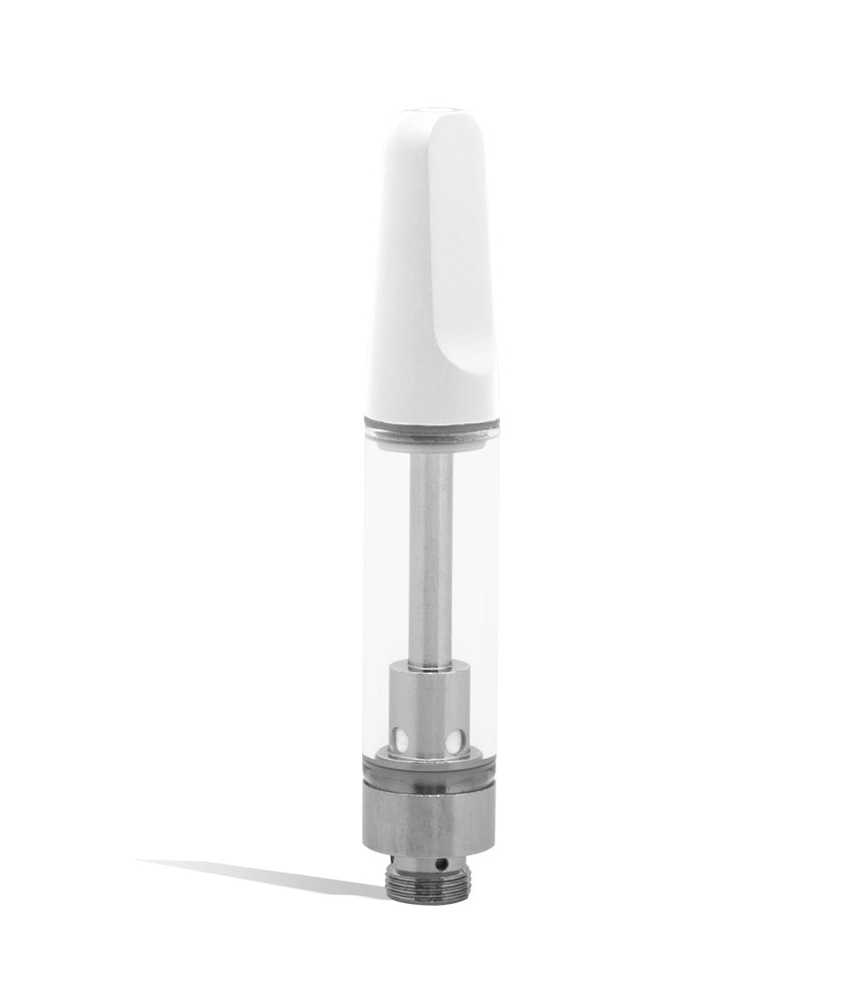 White Exxus Vape EX6 1ml Oil Cartridge Front View on White Background