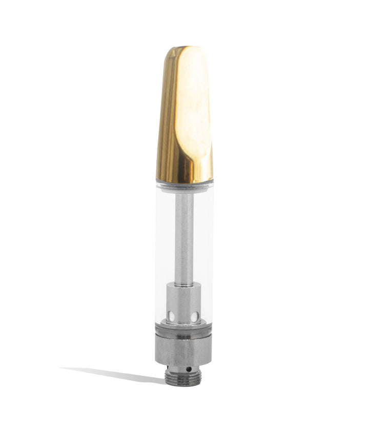 Gold Exxus Vape EX6 1ml Oil Cartridge Front View on White Background