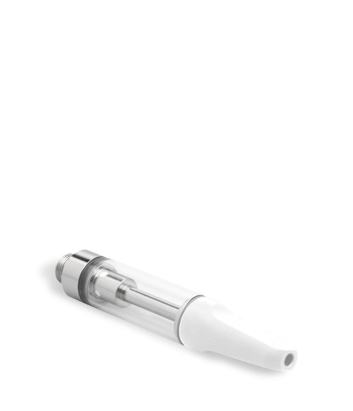 White Exxus Vape EX6 1ml Oil Cartridge Top View on White Background