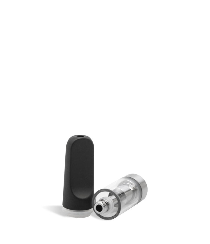 Black Exxus Vape EX6 .5ml Oil Cartridge Apart View on White Background