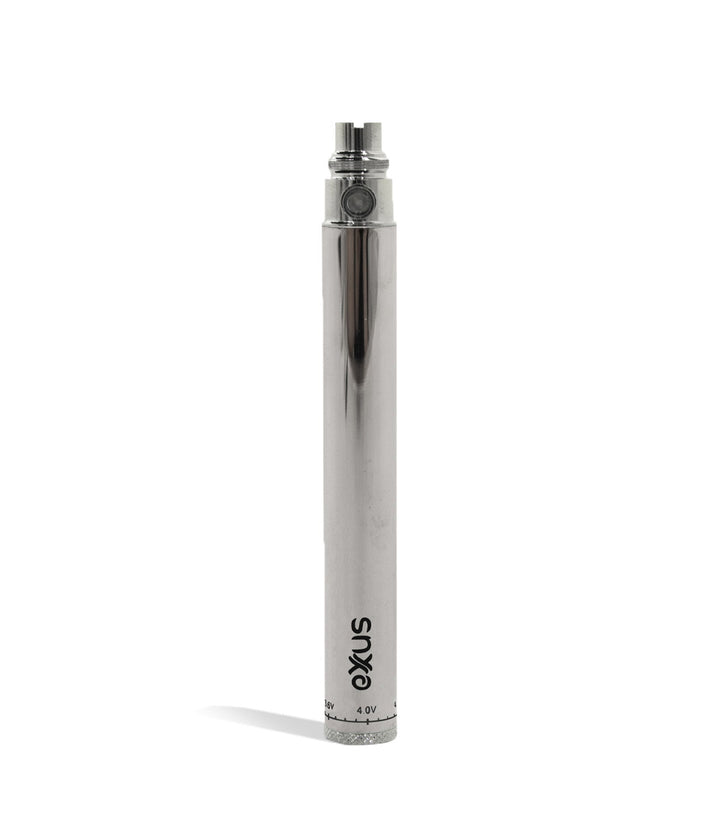 Silver Exxus Vape 1100 Cartridge Vaporizer Front View on White Background