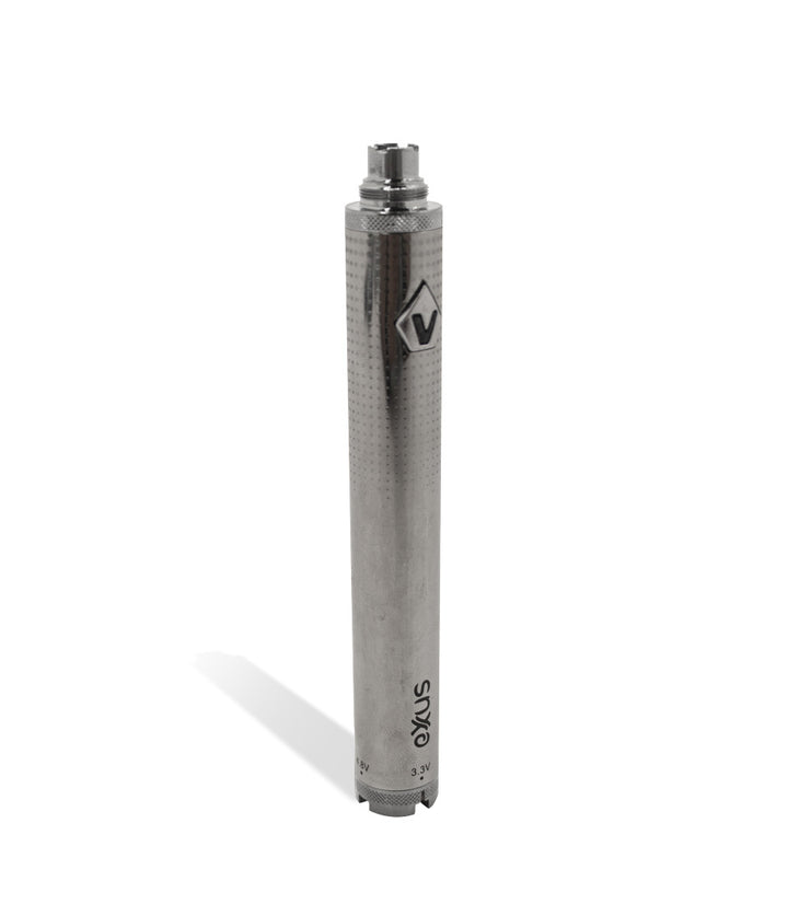 Silver Exxus Vape 1600 Cartridge Vaporizer Above View on White Background