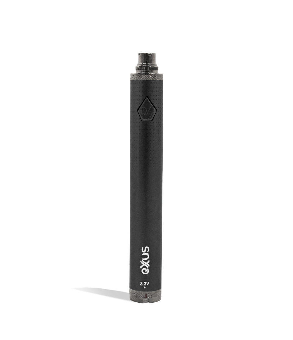 Cosmic Black Exxus Vape 1600 Cartridge Vaporizer Front View on White Background