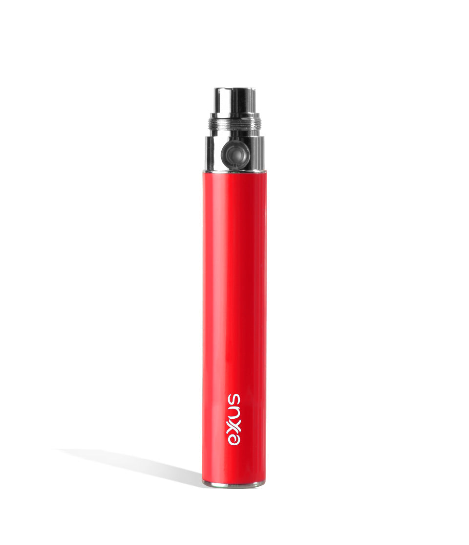 Red Exxus Vape Ego 900 mah Battery Front View on White Background