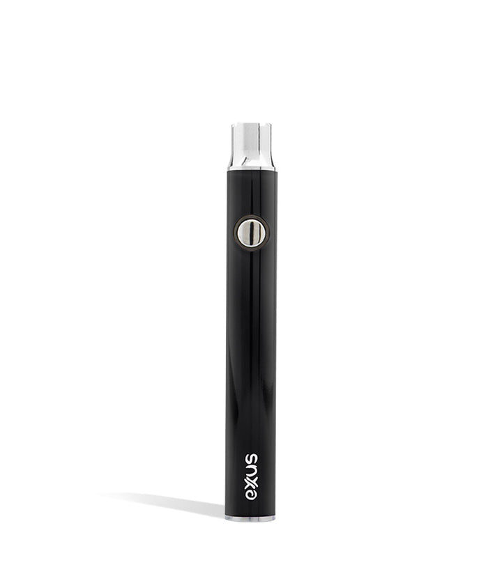 Cosmic Black front view Exxus Vape Plus VV Cartridge Vaporizer on white background