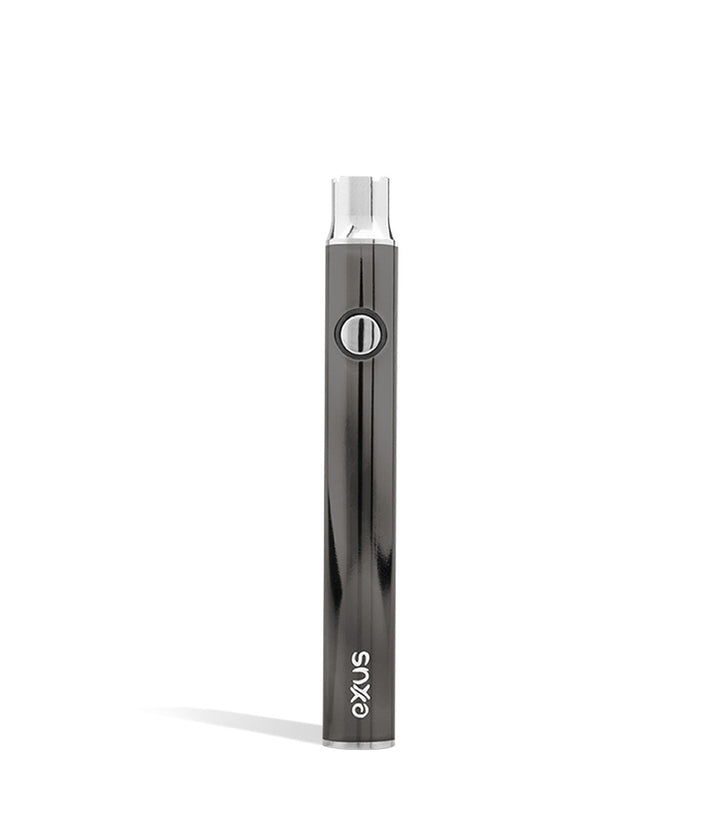 Gunmetal front view Exxus Vape Plus VV Cartridge Vaporizer on white background