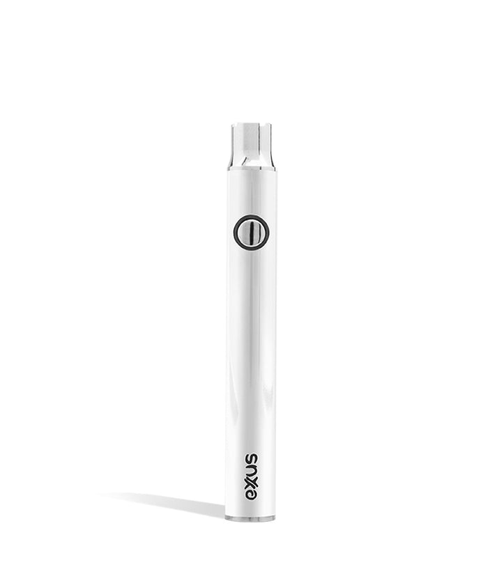 Pearl front view Exxus Vape Plus VV Cartridge Vaporizer on white background