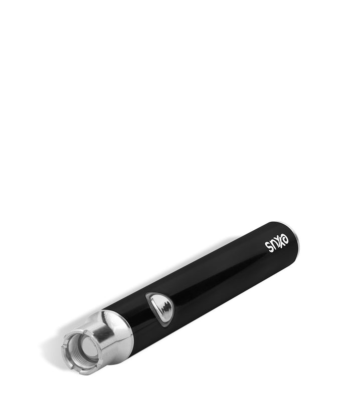 Cosmic Black top view Exxus Vape Plus VV Cartridge Vaporizer on white background