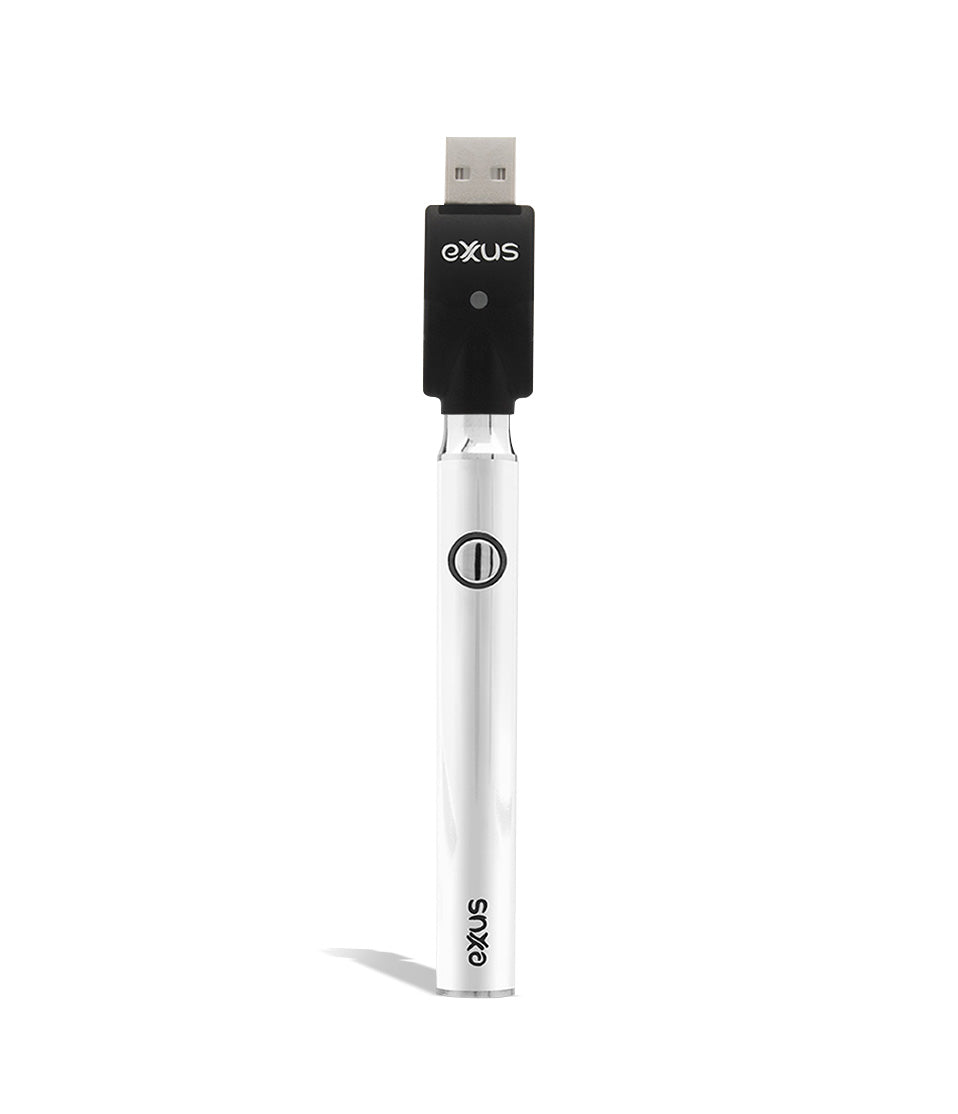 Pearl w/USB Exxus Vape Plus VV Cartridge Vaporizer on white background