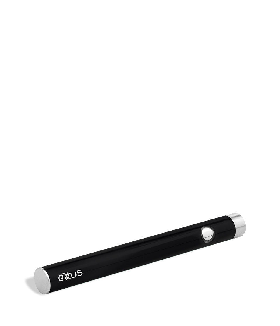 Black bottom view Exxus Vape Slim VV Cartridge Vaporizer on white background