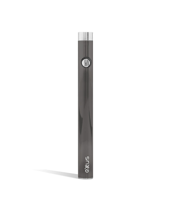 Gunmetal front view Exxus Vape Slim VV Cartridge Vaporizer on white background