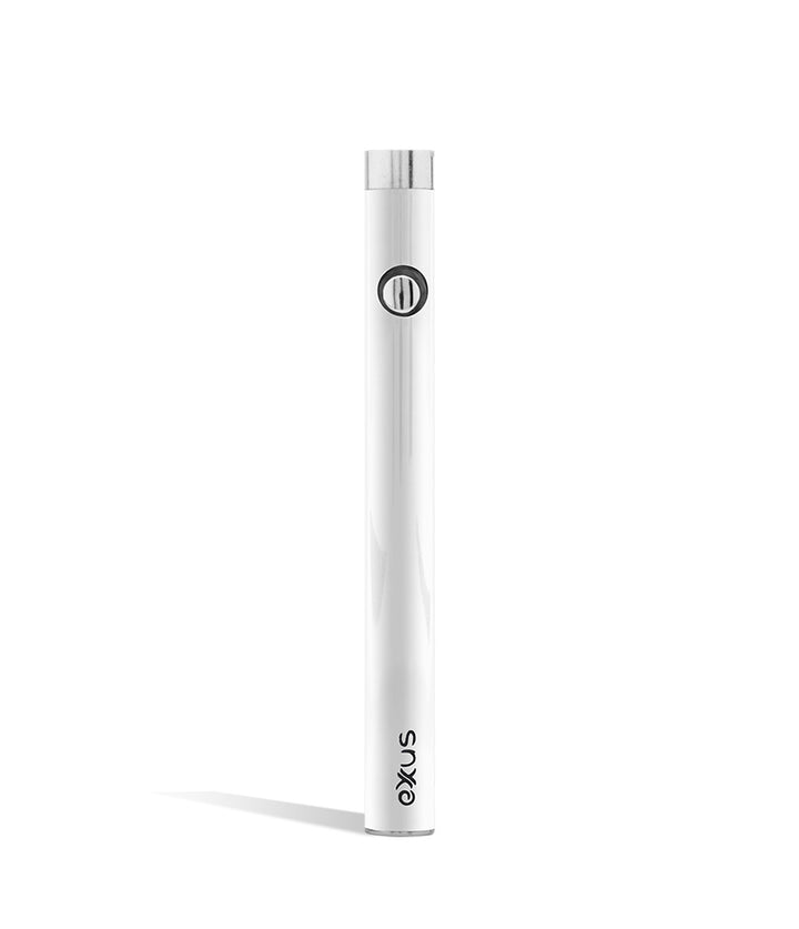 Pearl front view Exxus Vape Slim VV Cartridge Vaporizer on white background