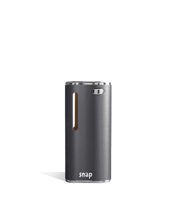 Gunmetal front view Exxus Vape Snap Cartridge Vaporizer on white background