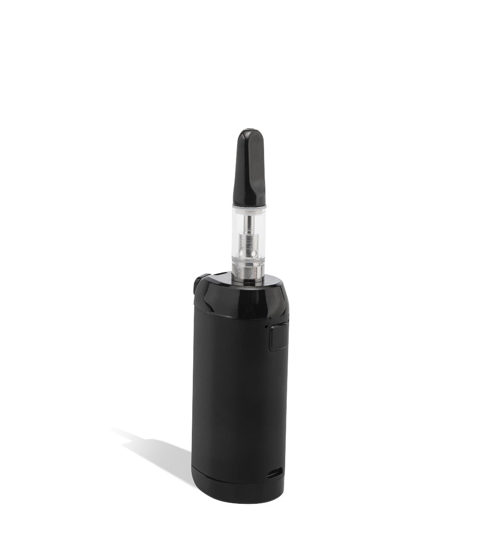 Black cartridge mode above view Exxus Vape VRS 3 in 1 Vaporizer on white background