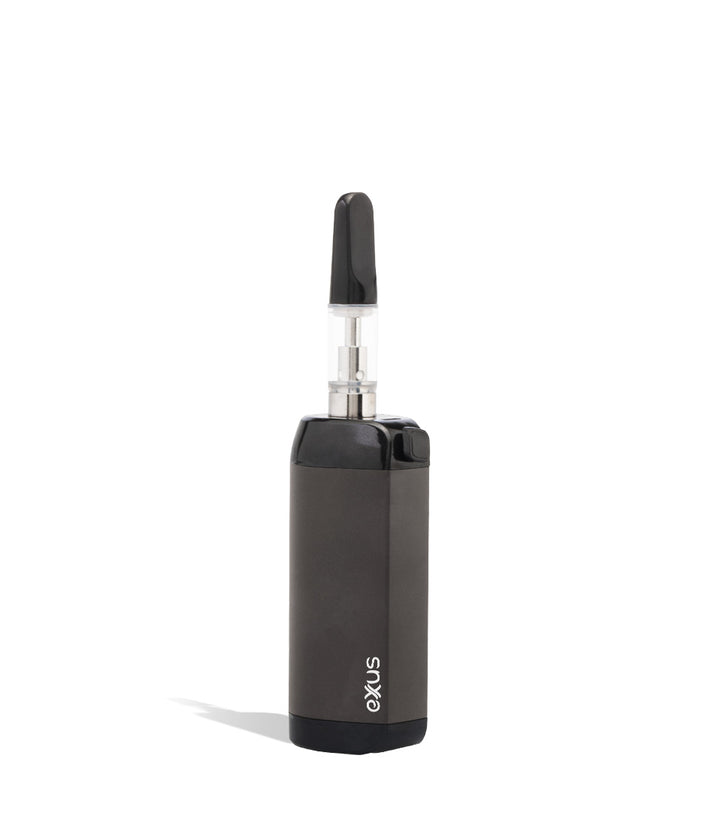 Gunmetal cartridge mode side view Exxus Vape VRS 3 in 1 Vaporizer on white background