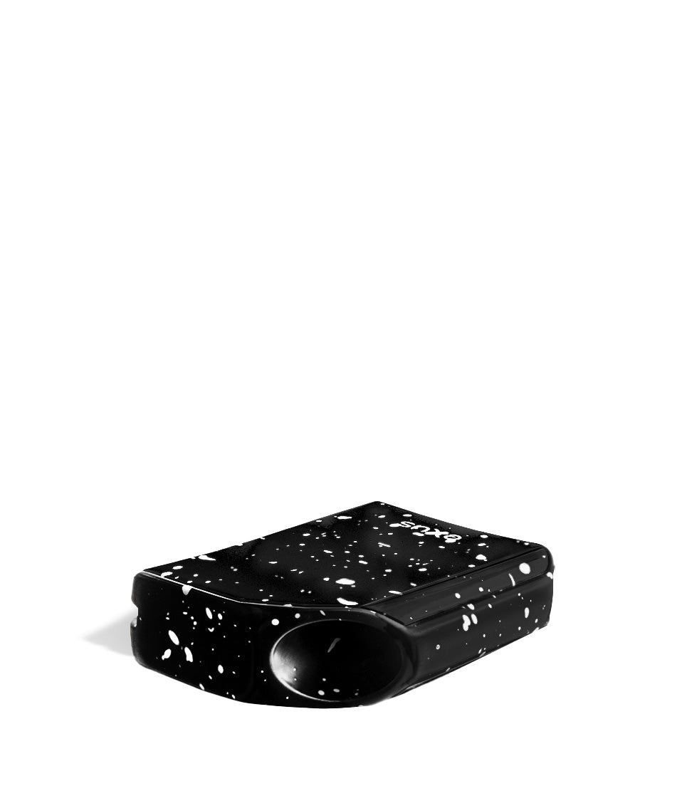 Black White Spatter top view Exxus Vape MiCare Cartridge Vaporizer on white background