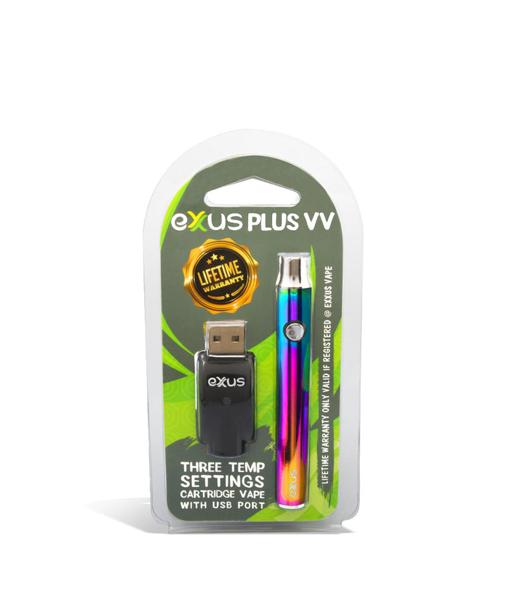 Full Color packaging Exxus Vape Plus VV Cartridge Vaporizer on white background