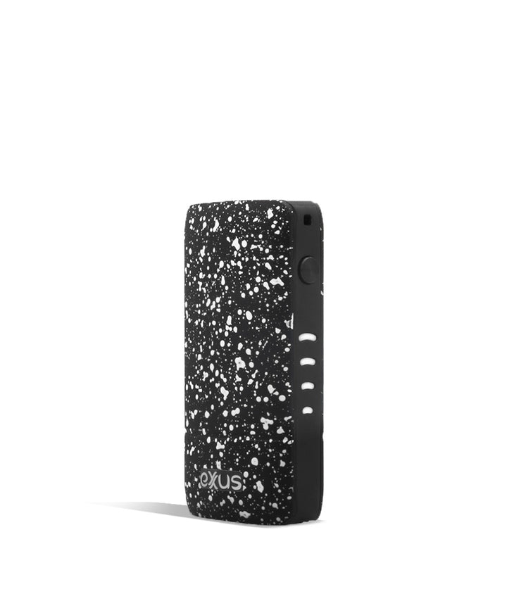 Black White Spatter side view Exxus Vape Push Cartridge Vaporizer on white background