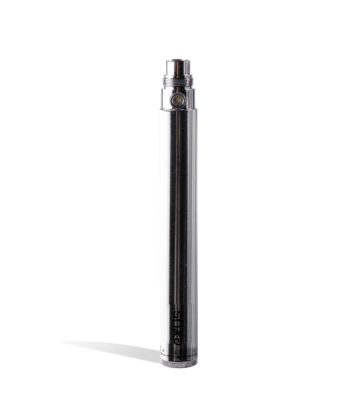 Silver Exxus Vape Twist 1100 mah Battery on white background