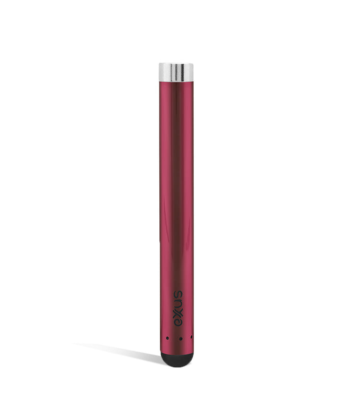 Red Exxus Vape Slim Auto Draw Cartridge Vaporizer on white background