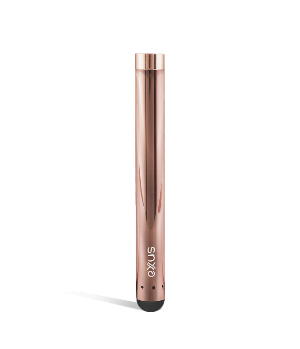 Rose Gold Exxus Vape Slim Auto Draw Cartridge Vaporizer on white background