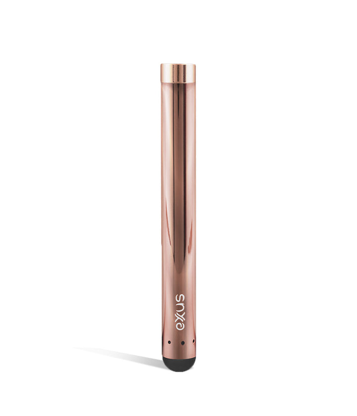 Rose Gold Exxus Vape Slim Auto Draw Cartridge Vaporizer on white background