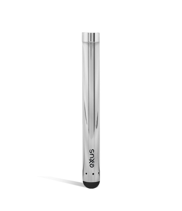 Silver Exxus Vape Slim Auto Draw Cartridge Vaporizer on white background