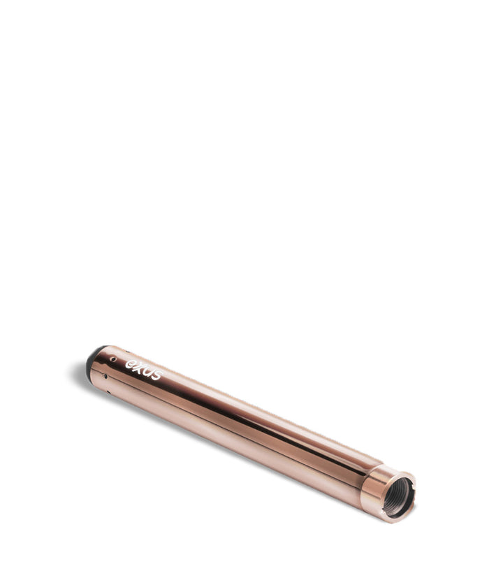 Rose Gold top view Exxus Vape Slim Auto Draw Cartridge Vaporizer on white background