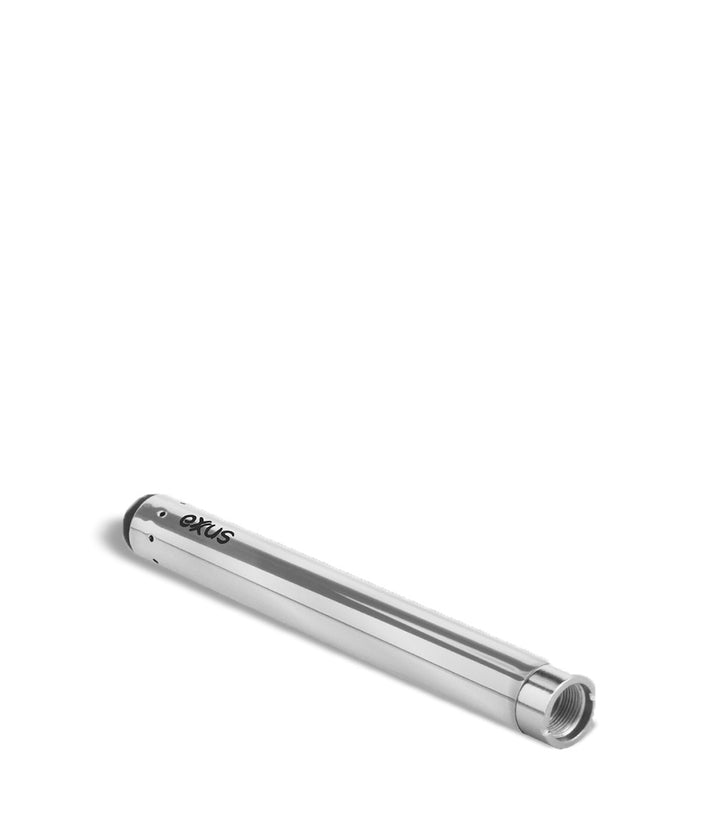 Silver top view Exxus Vape Slim Auto Draw Cartridge Vaporizer on white background