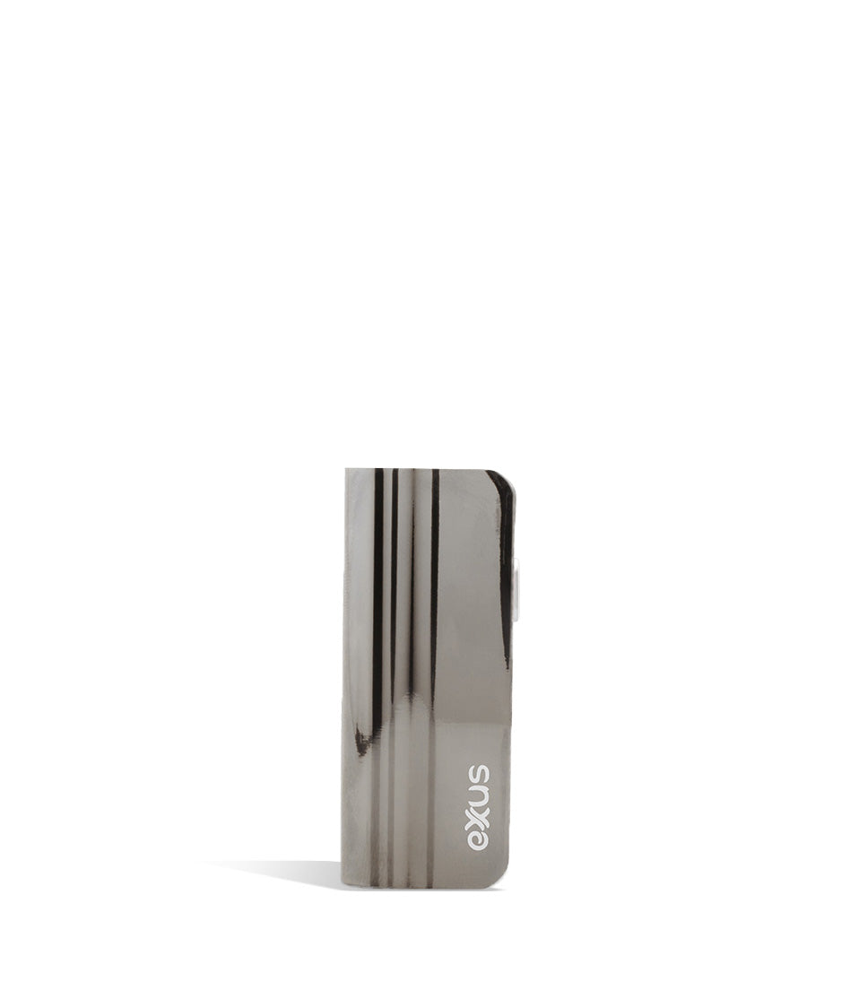 Gunmetal Tech  front view Exxus Vape Snap VV Mini Cartridge Vaporizer on white background