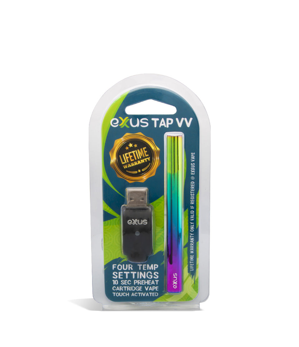 Full Color packaging Exxus Vape Tap VV Auto Draw Cartridge Vaporizer on white background