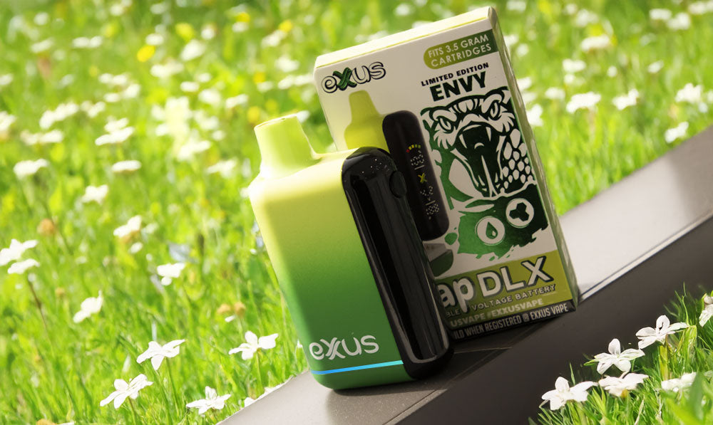 Exxus Snap DLX standing on spring surface platform around plants