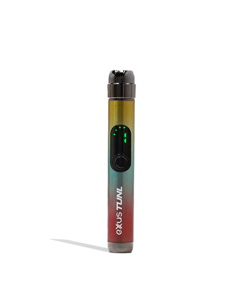Full Color Exxus Vape TUNL 510 Thread Battery Front View on White Background