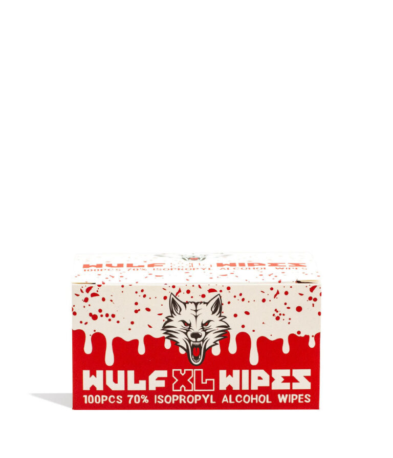 Wulf Mods Wipes Alcohol Cleaning Wipe 100pk front box on white background