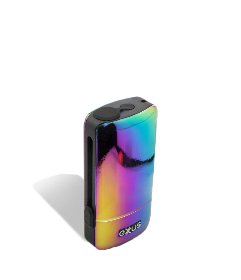 Full Color above view Exxus Vape Push 510 Thread Battery on white background