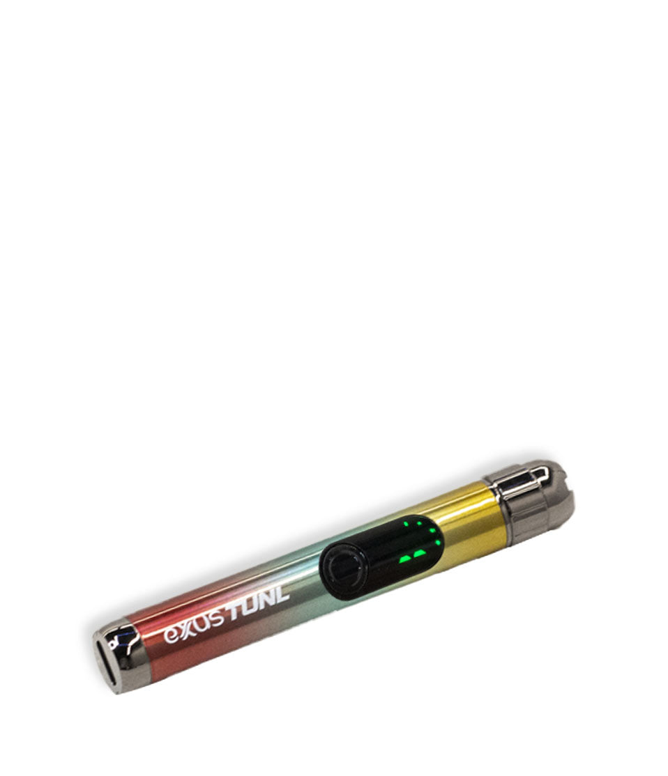 Full Color Exxus Vape TUNL 510 Thread Battery Down View on White Background