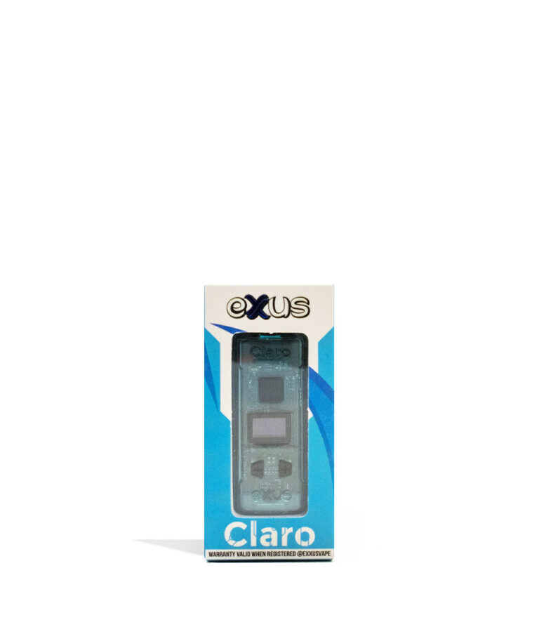Exxus Vape Claro 510 Thread Battery Blue packaging on white background