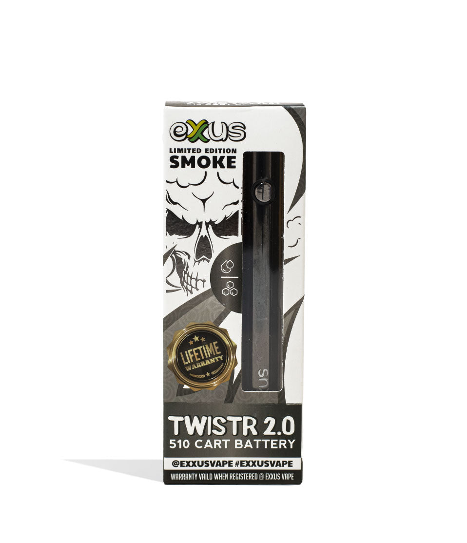 Smoke Exxus Vape Twistr 2.0 510 Thread Battery Packaging Front View on White Background