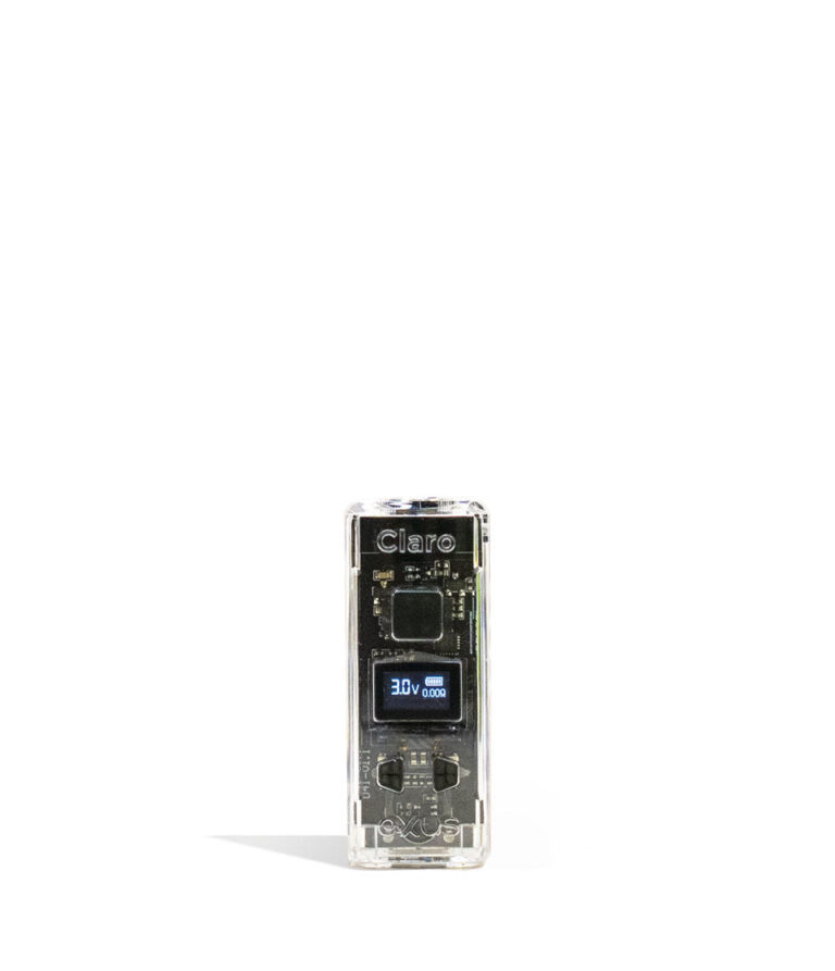 Exxus Vape Claro 510 Thread Battery Clear front view on white background