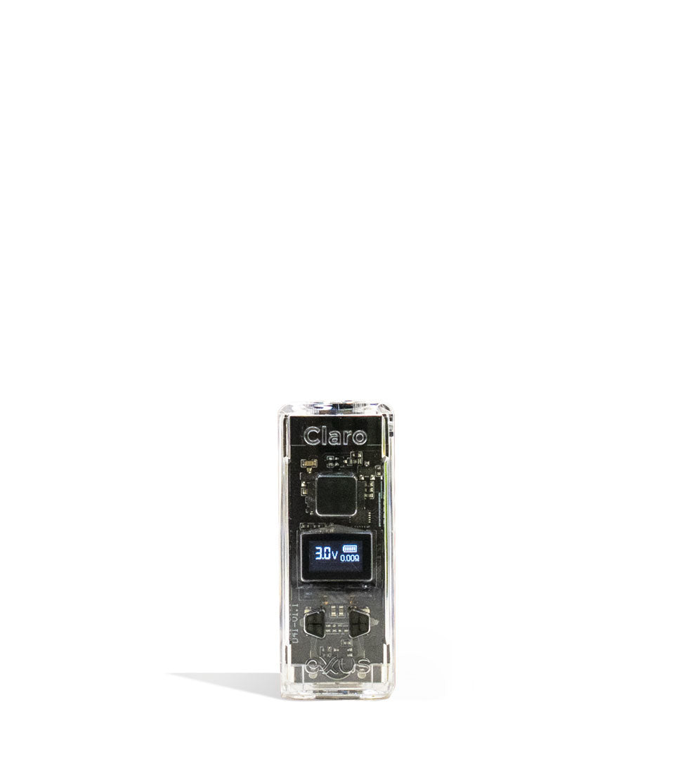 Exxus Vape Claro 510 Thread Battery Clear front view on white background