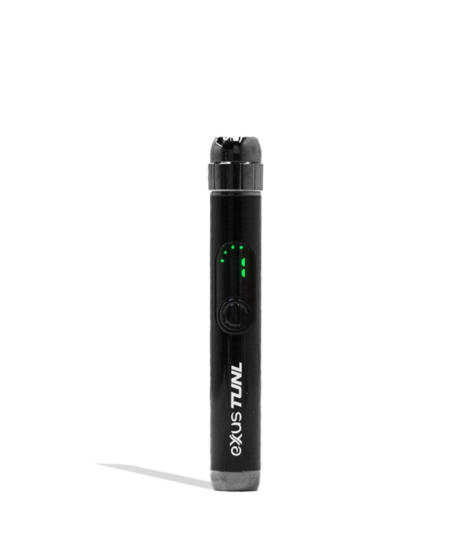 Black Exxus Vape TUNL 510 Thread Battery Front View on White Background