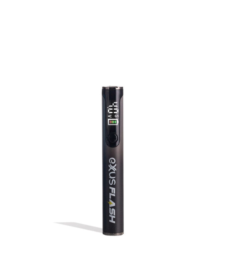 Raven Exxus Vape Flash Flashlight and 510 Variable Voltage Battery Front View on White Background