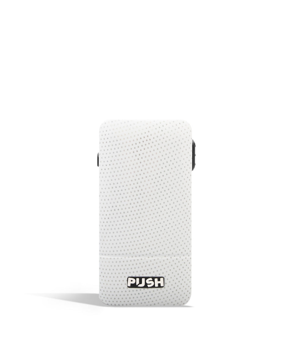 Arctic White front view Exxus Vape Push 510 Thread Battery on white background