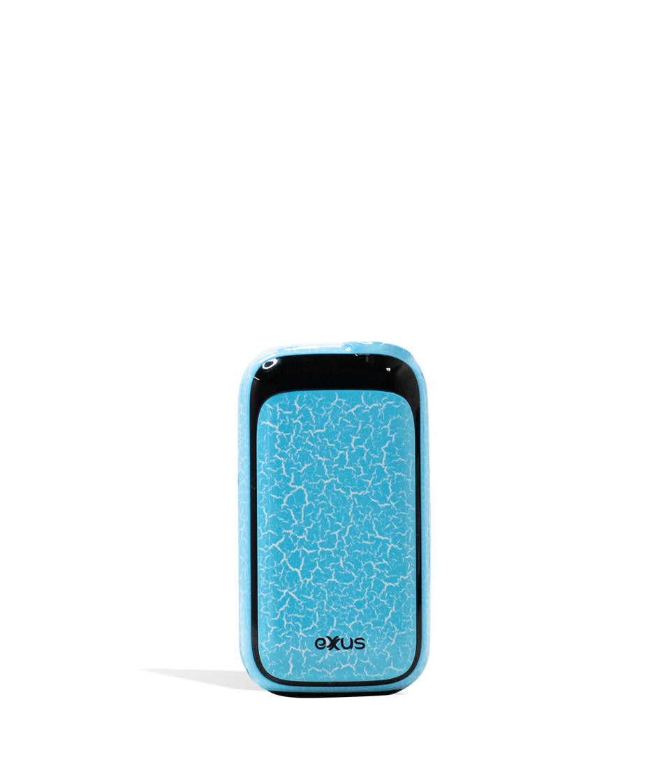 Blue White Crackle Exxus Vape Rizo 510 Thread Battery Front View on White Background