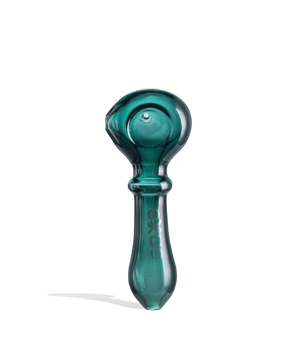 Green Exxus Wand Hand Pipe Front View on White Background