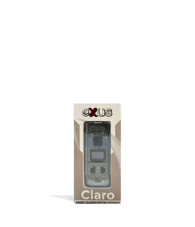 Exxus Vape Claro 510 Thread Battery clear packaging on white background